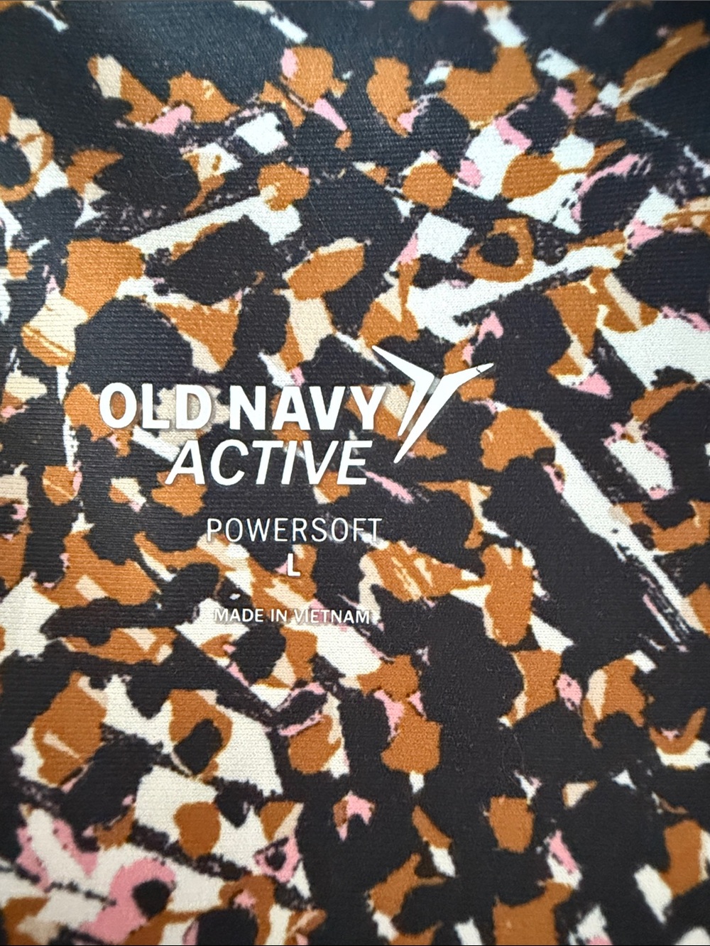 Old Navy Black, Brown & Cream Printed High-Rise Bike Shorts - Picture 6 of 10
